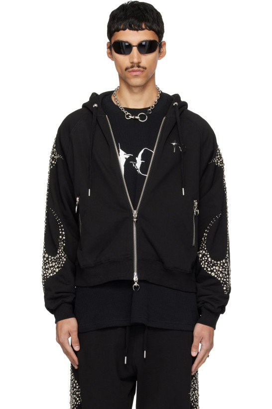 Thug Club Black Iron Steel Focus Zip-Up Hoodie