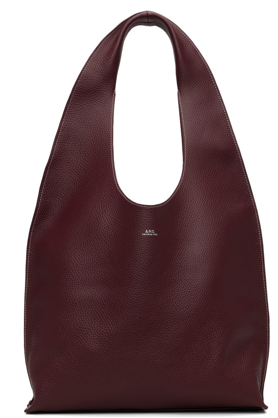 A.P.C. Burgundy Neige Clou Bag