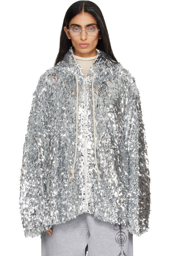 Joone Joonam Silver Sequin Spirit Hoodie