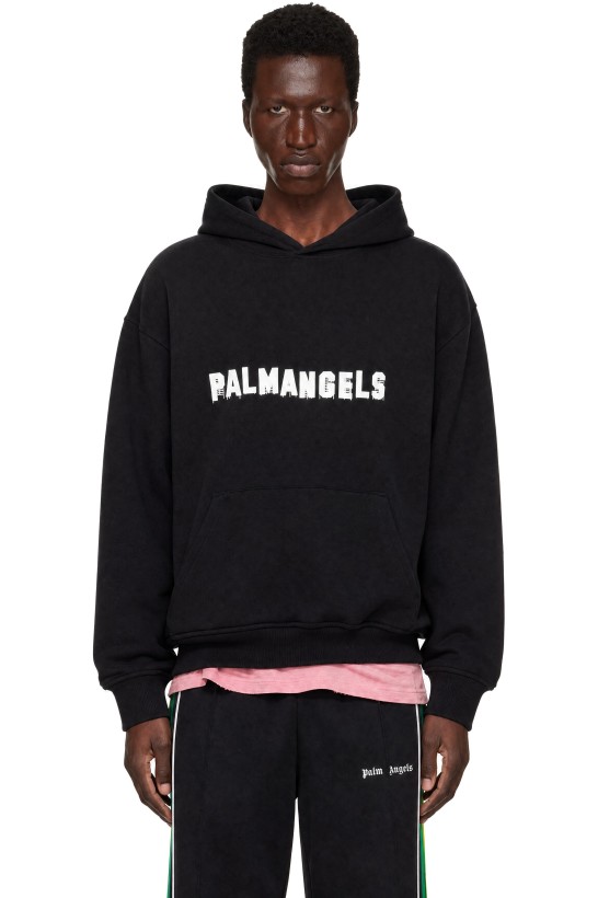 Palm Angels Black Palm Hills Regular Hoodie