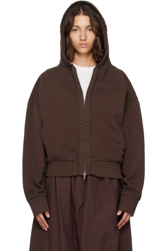 Entire Studios Brown Thermal Hoodie