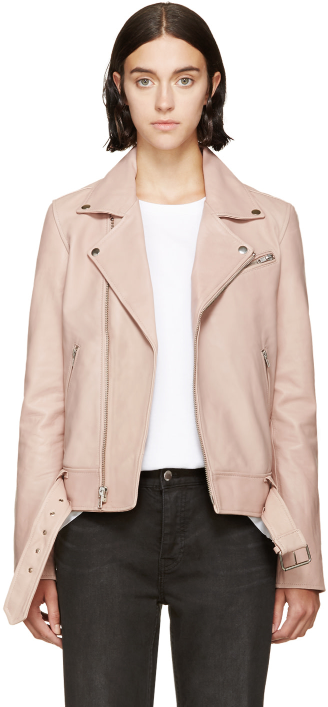 BLK DNM Powder Pink 18 Biker Jacket