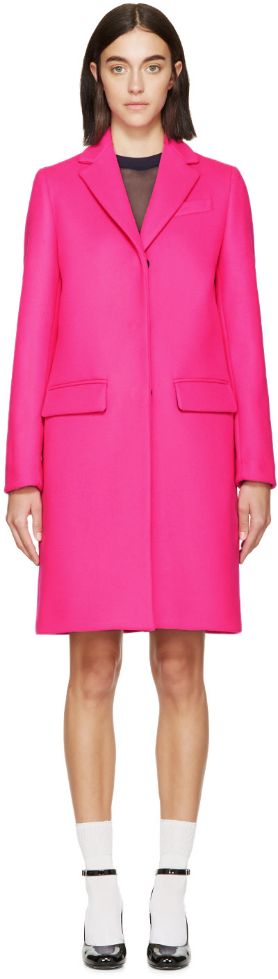 MSGM Pink Wool Coat