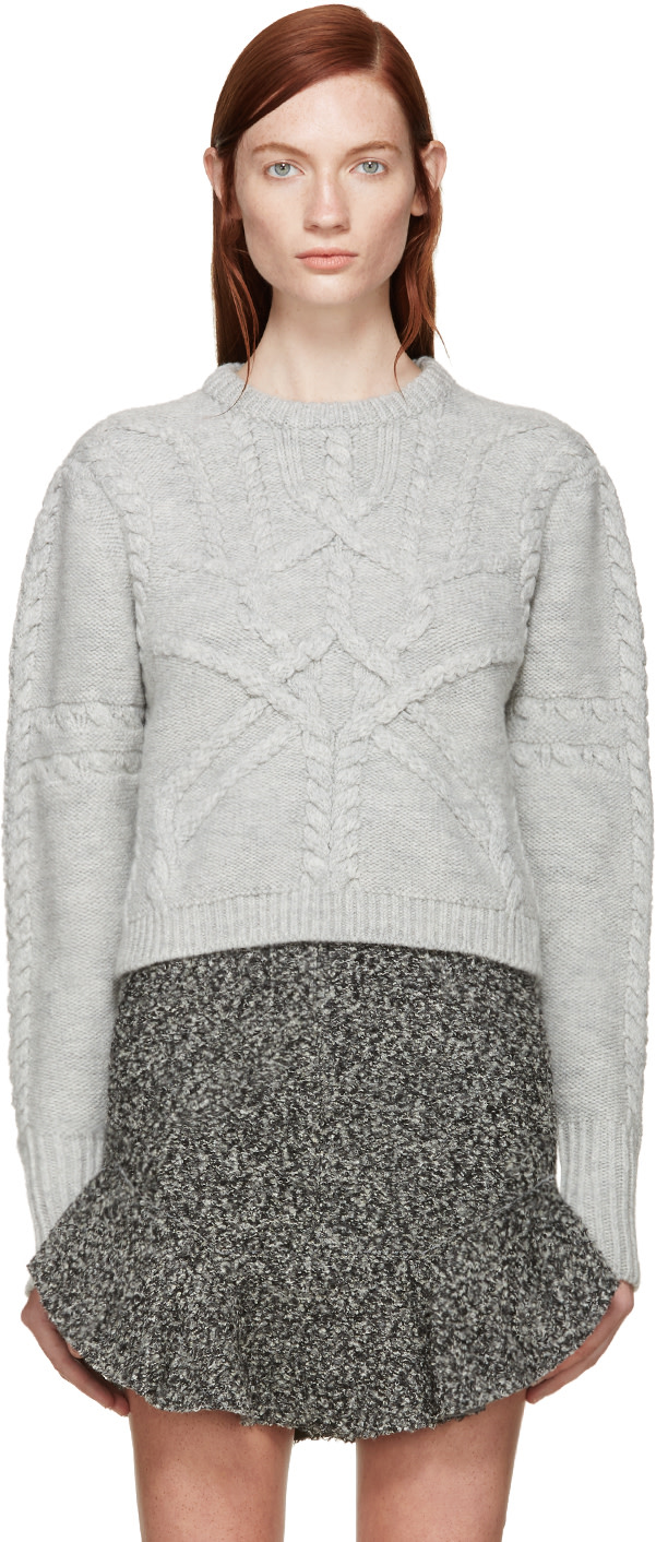 Isabel Marant: Grey Zermatt Denver Sweater | SSENSE