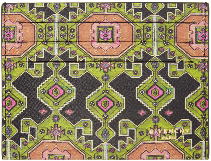 Givenchy Black Printed Card Holder