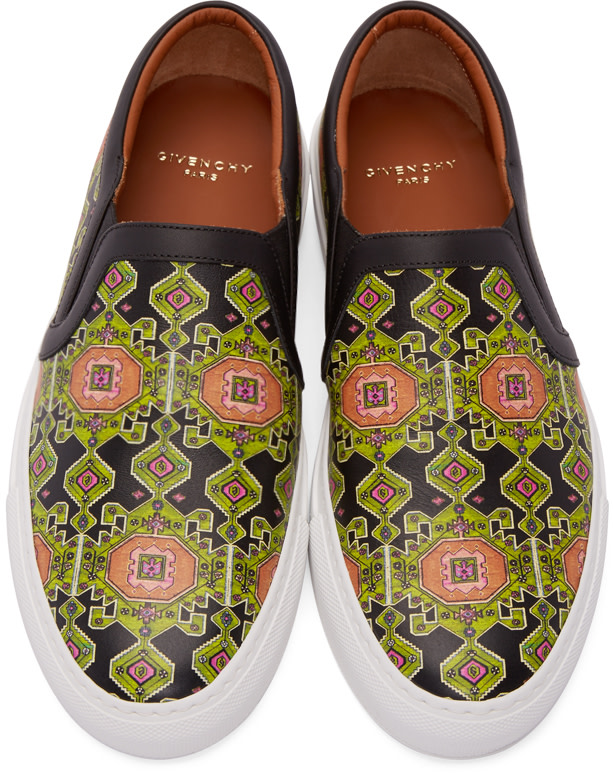 Givenchy Multicolor Carpet Print Slip-on Sneakers