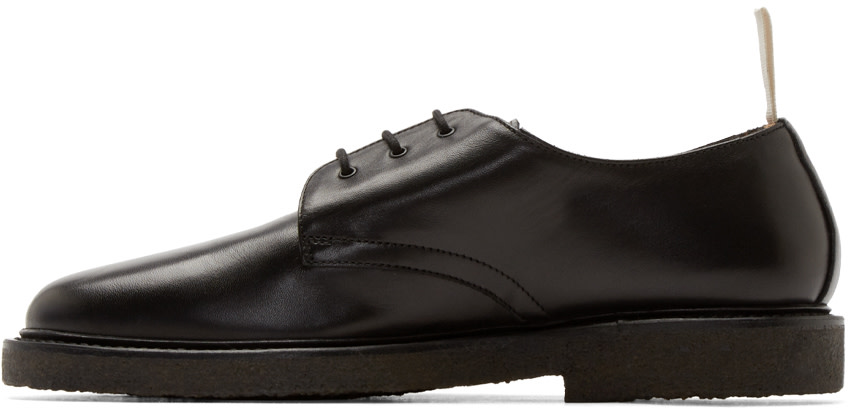 Common Projects Black Leather Cadet Derbys