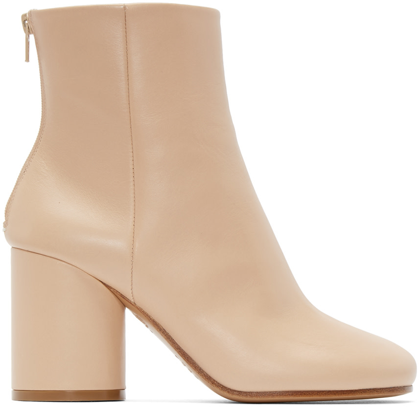 long sock boots beige