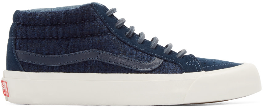 VANS Navy Tweed Og Sk8-Mid Lx Sneakers