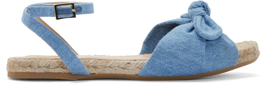 Charlotte Olympia Blue Denim Marina Sandals