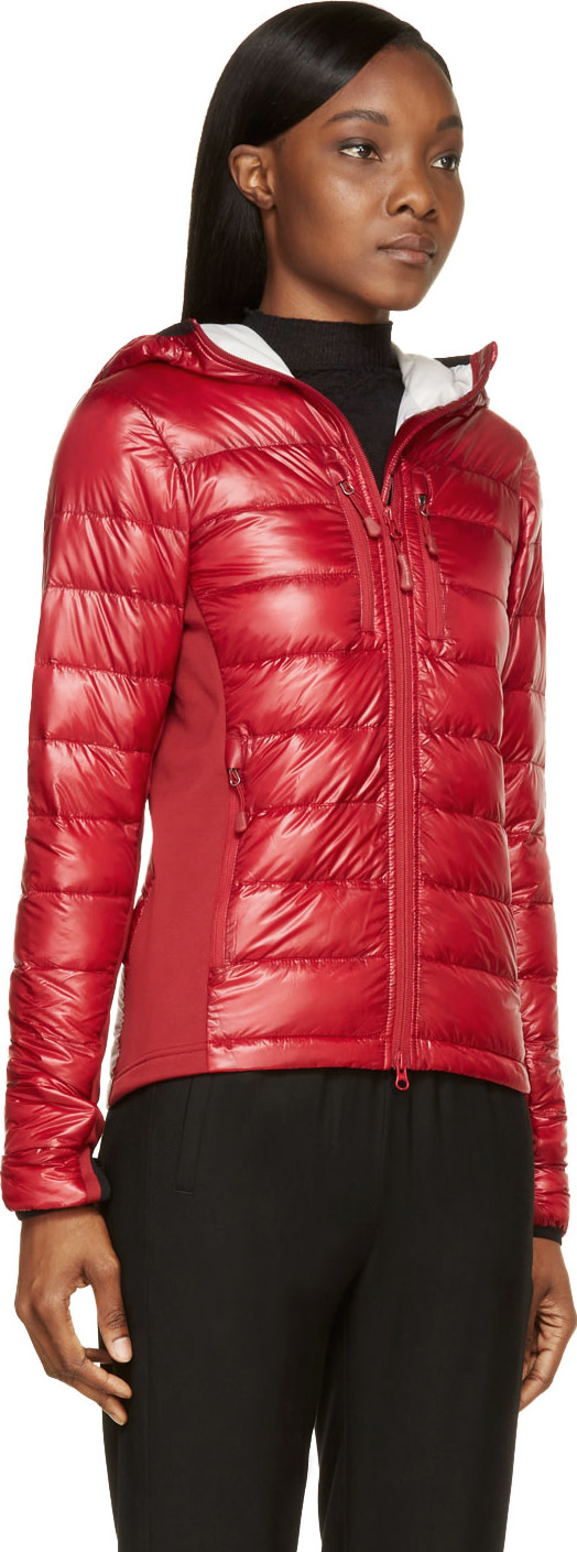 hybridge knit hooded jacket