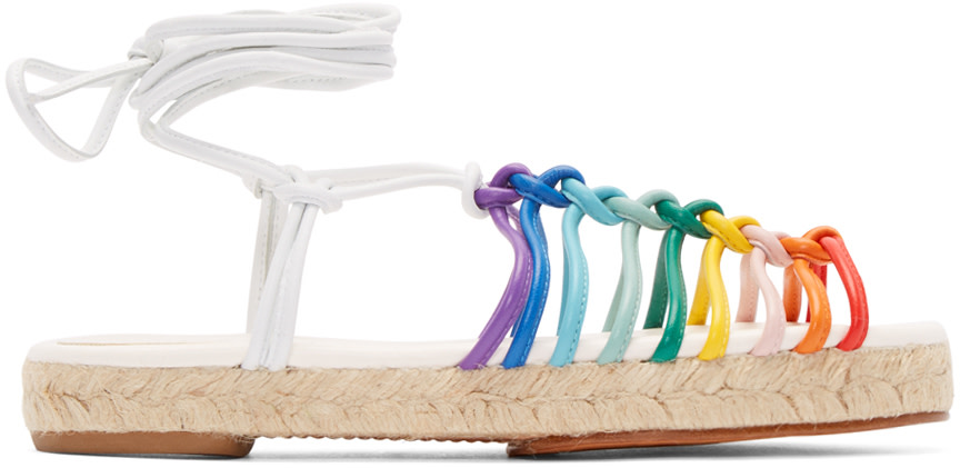 Chloé - Multicolor Leather Rainbow Sandals