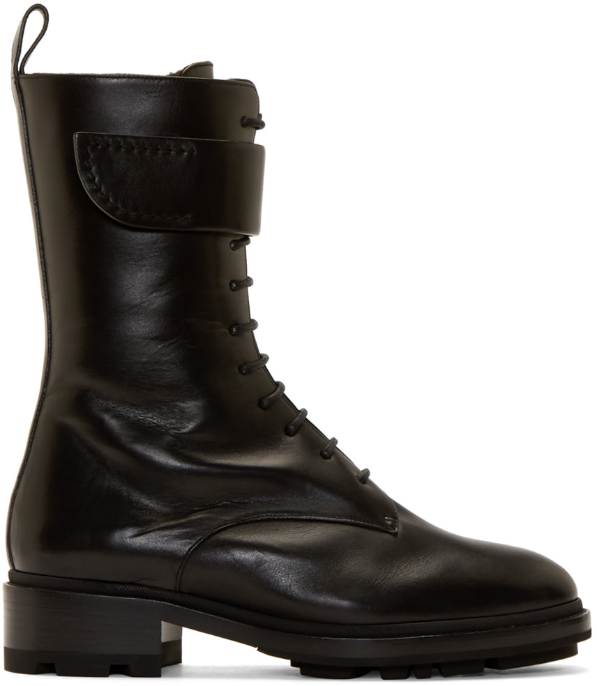 jil sander lace up boots