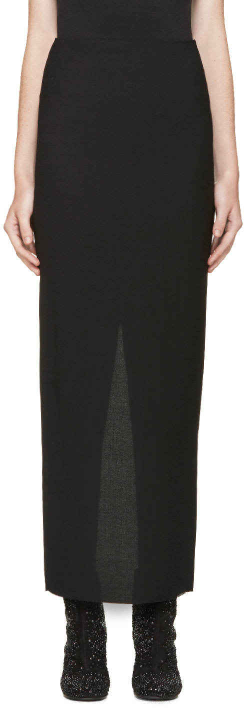 Haider Ackermann: Black Long Pencil Skirt | SSENSE