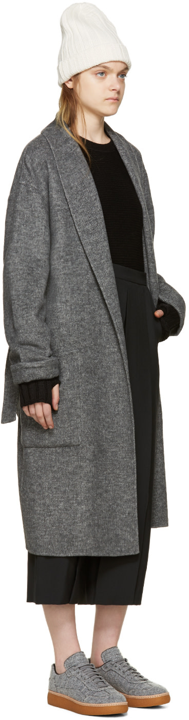 ALEXANDER WANG ALEXANDER WANG GREY FELTED EDEN SNEAKERS