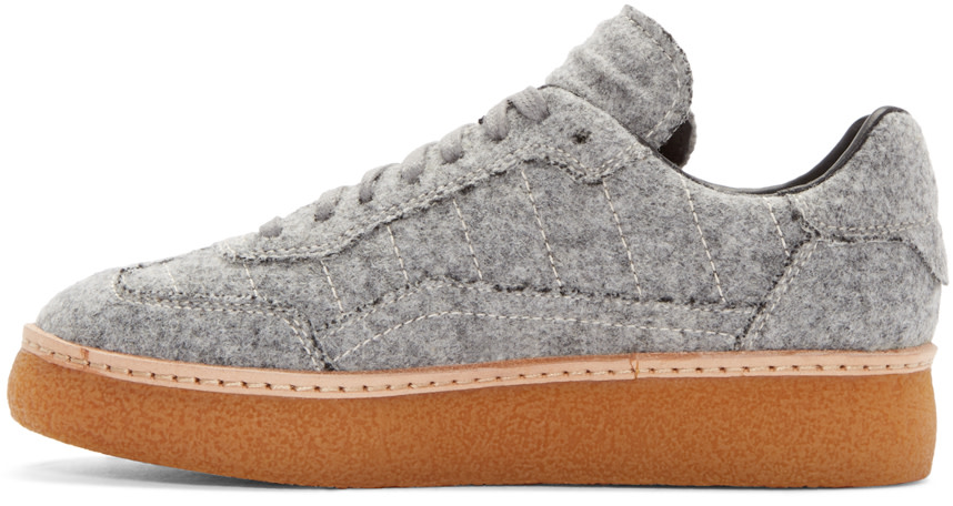 ALEXANDER WANG ALEXANDER WANG GREY FELTED EDEN SNEAKERS