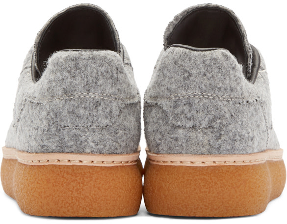 ALEXANDER WANG ALEXANDER WANG GREY FELTED EDEN SNEAKERS