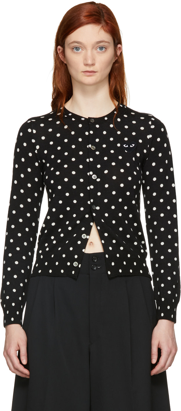 black polka dot comme des garcons