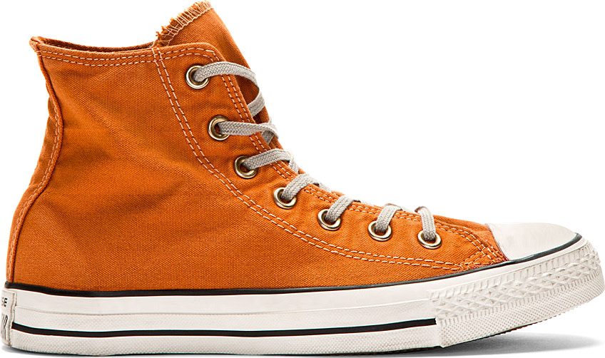 high top orange converse