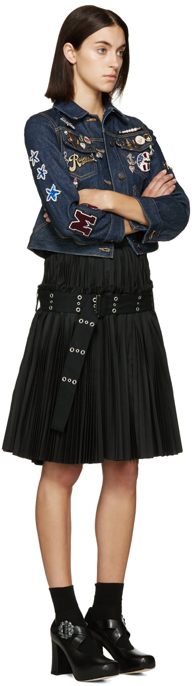 MARC JACOBS Blue Shrunken Denim Jacket