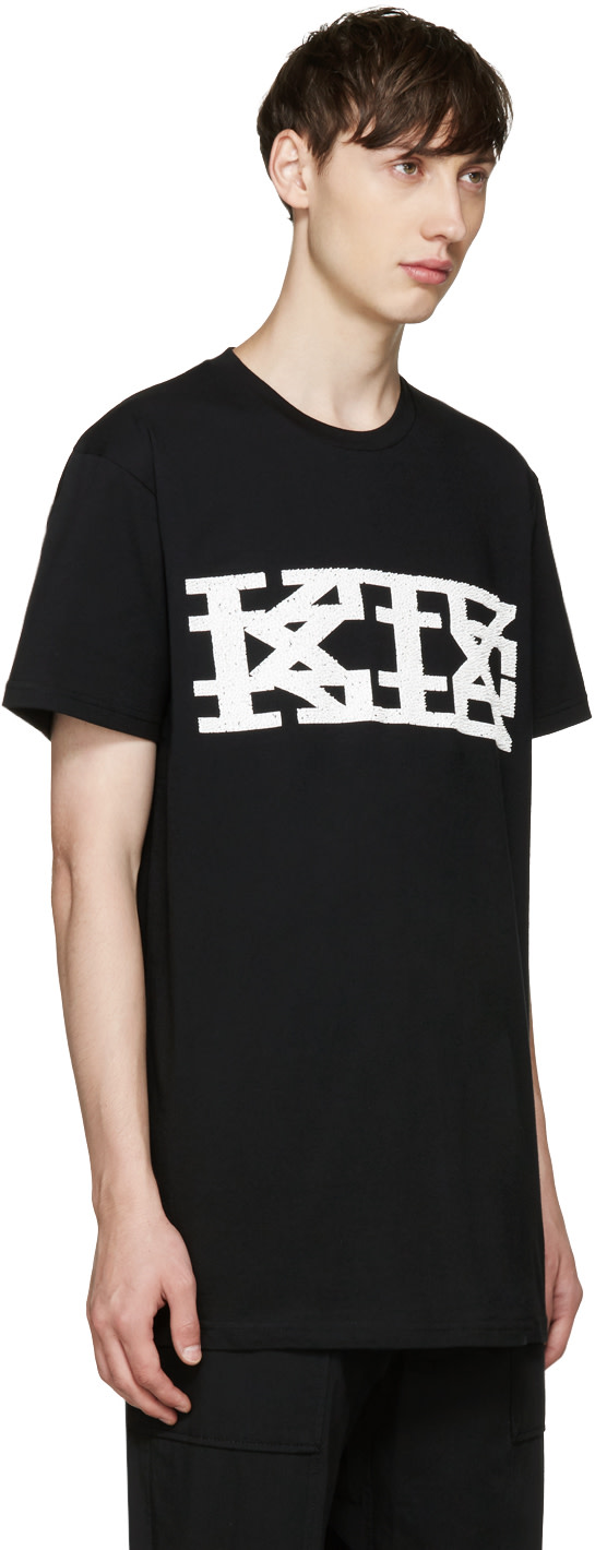 KTZ Black Textured Logo T-Shirt