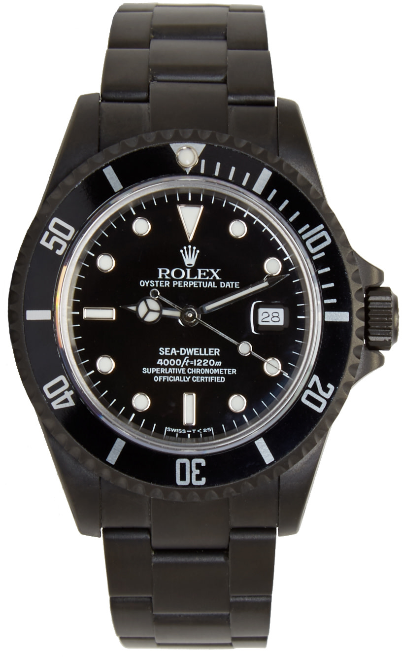 Black Limited Edition - Matte Black Limited Edition Rolex Sea Dweller Watch