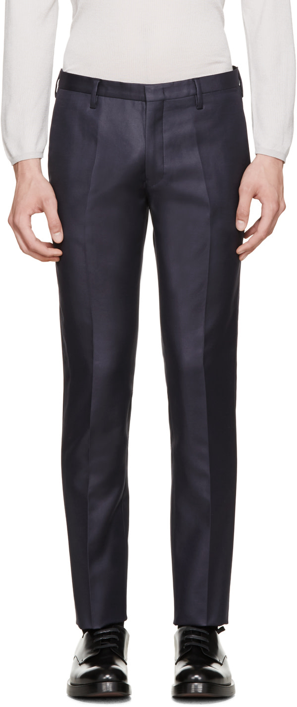 Paul Smith: Navy Suit Trousers | SSENSE