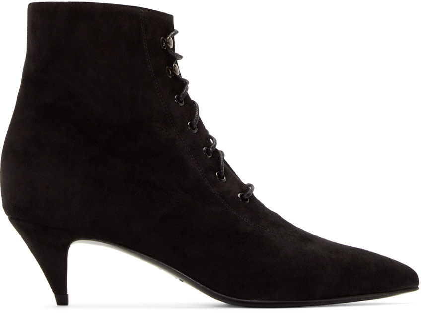 yves saint laurent suede ankle boots