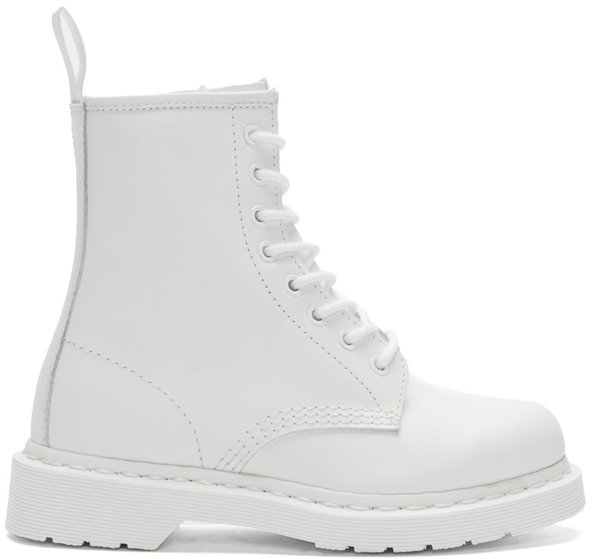 1460 mono smooth white