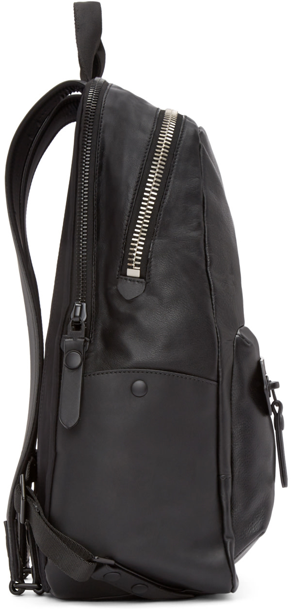 Lanvin: Black Leather Backpack | SSENSE