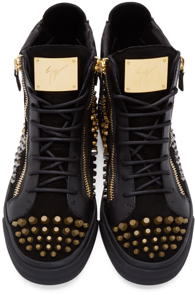 giuseppe zanotti spiked platform sneakers