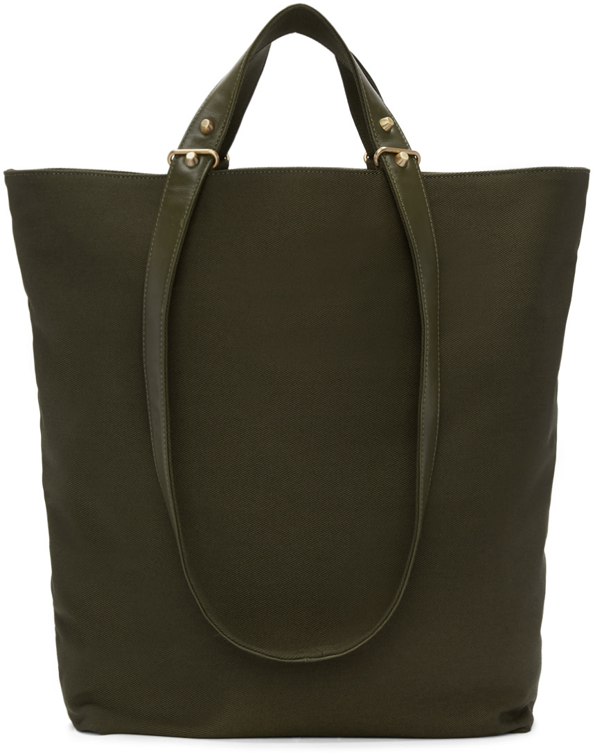 HAERFEST Green Canvas H6 Tote Bag | ModeSens