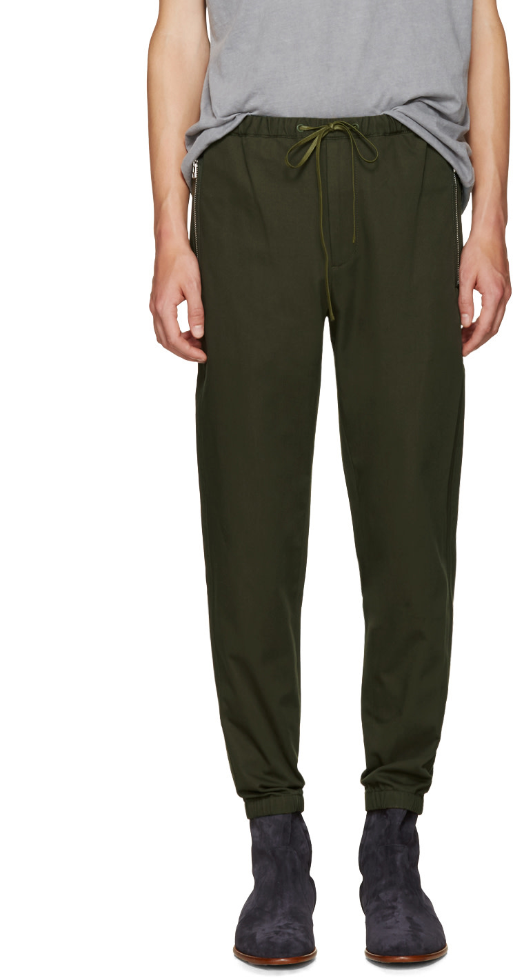 3.1 Phillip Lim: Green Utility Trousers | SSENSE