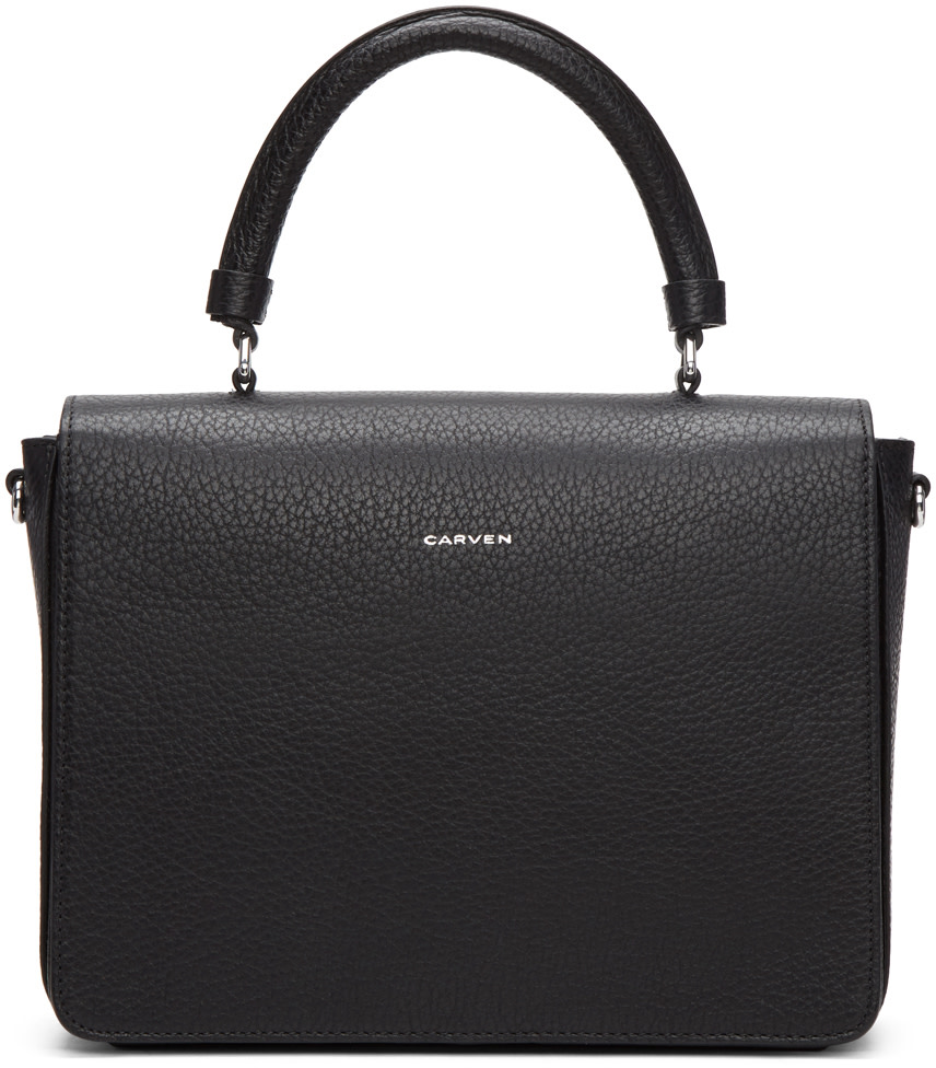 CARVEN Malher Double-Carry Bag, Black | ModeSens