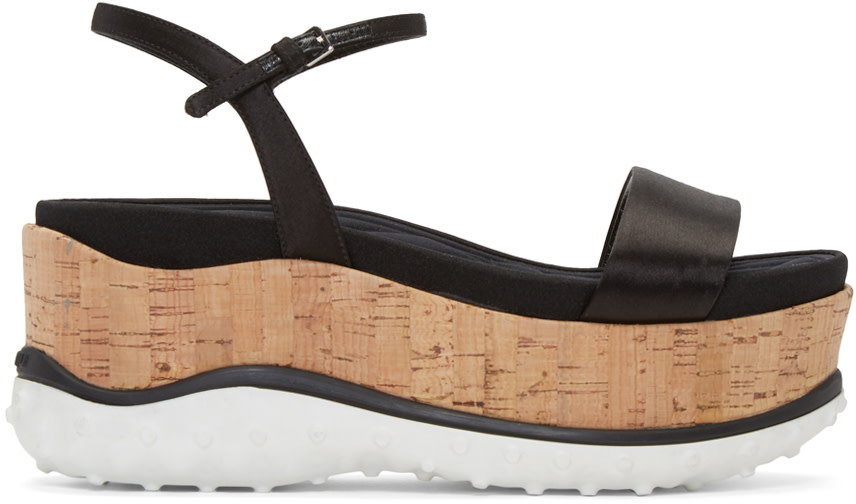 miu miu satin platform sandals