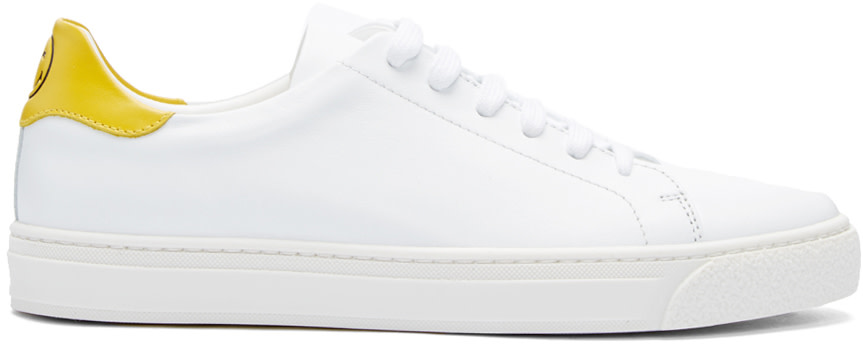 Anya Hindmarch: White Wink Tennis Sneakers | SSENSE