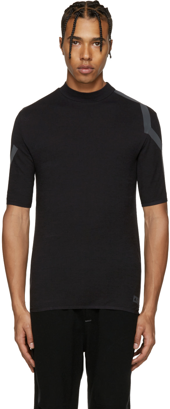 Y-3 SPORT: Black Merino T-Shirt | SSENSE