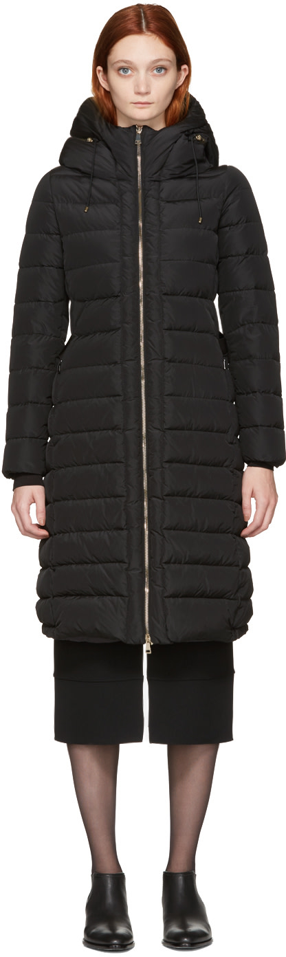 Moncler: Black Down Imin Coat | SSENSE