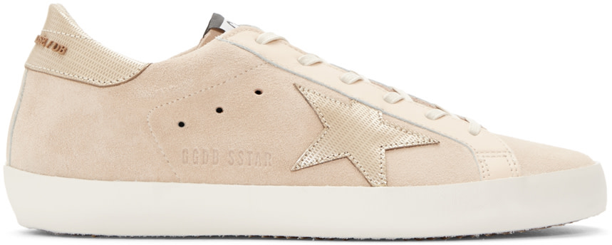 golden goose sneakers beige