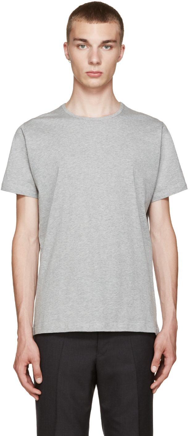 Comme des Garçons Shirt: Grey Basic T-Shirt | SSENSE