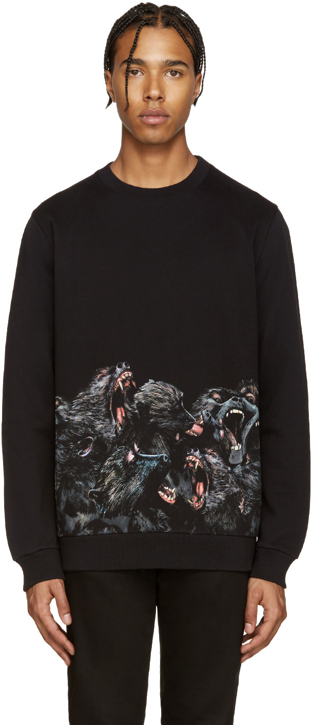 Givenchy: Black Monkey Pullover | SSENSE