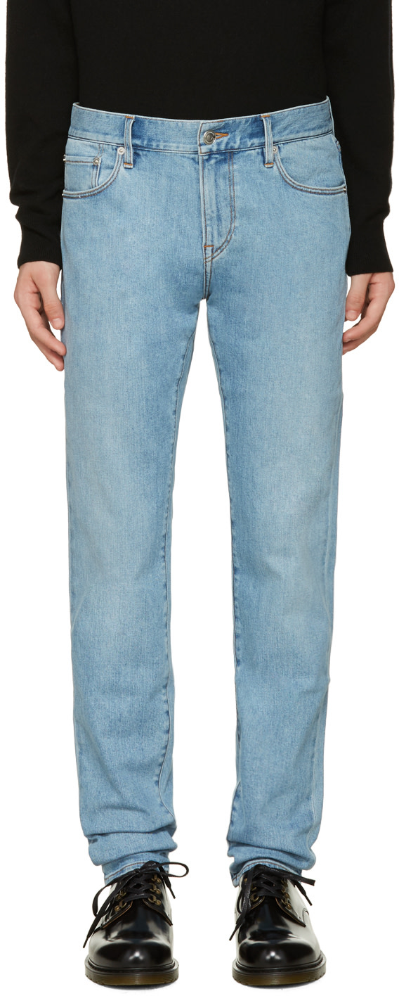 Burberry: Blue Cooper Slim Jeans | SSENSE