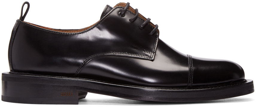 AMI Alexandre Mattiussi: Black Cap Toe Derbys | SSENSE