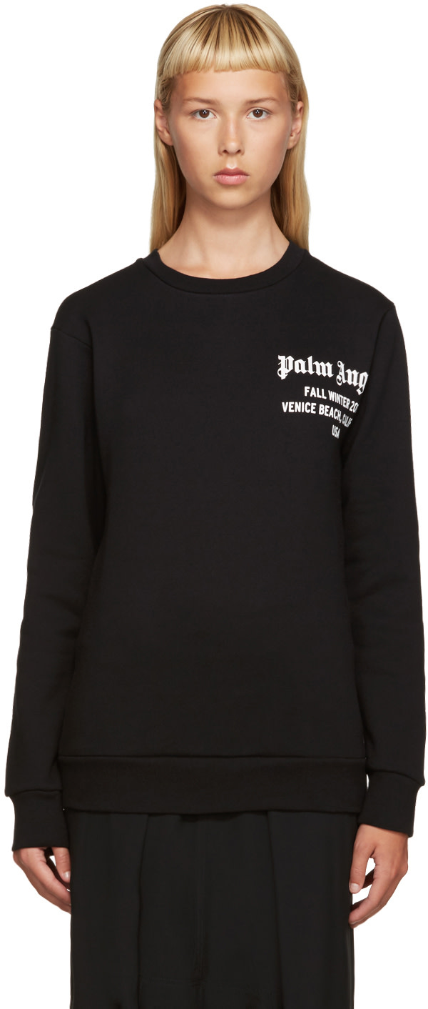 Palm Angels: Black Season Pullover | SSENSE