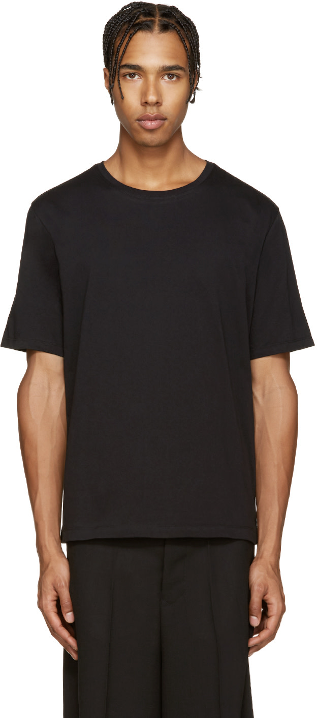 Issey Miyake Men: Black Bio T-Shirt | SSENSE