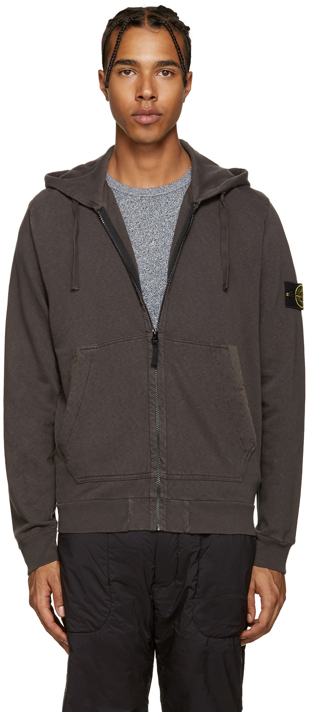 stone island grey top