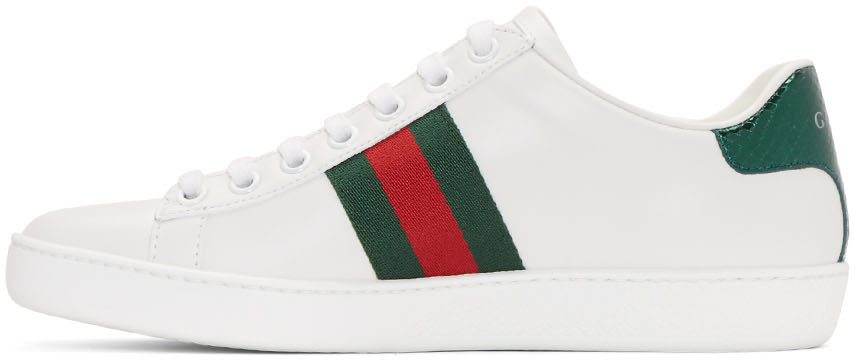 gucci ace embellished leather sneakers