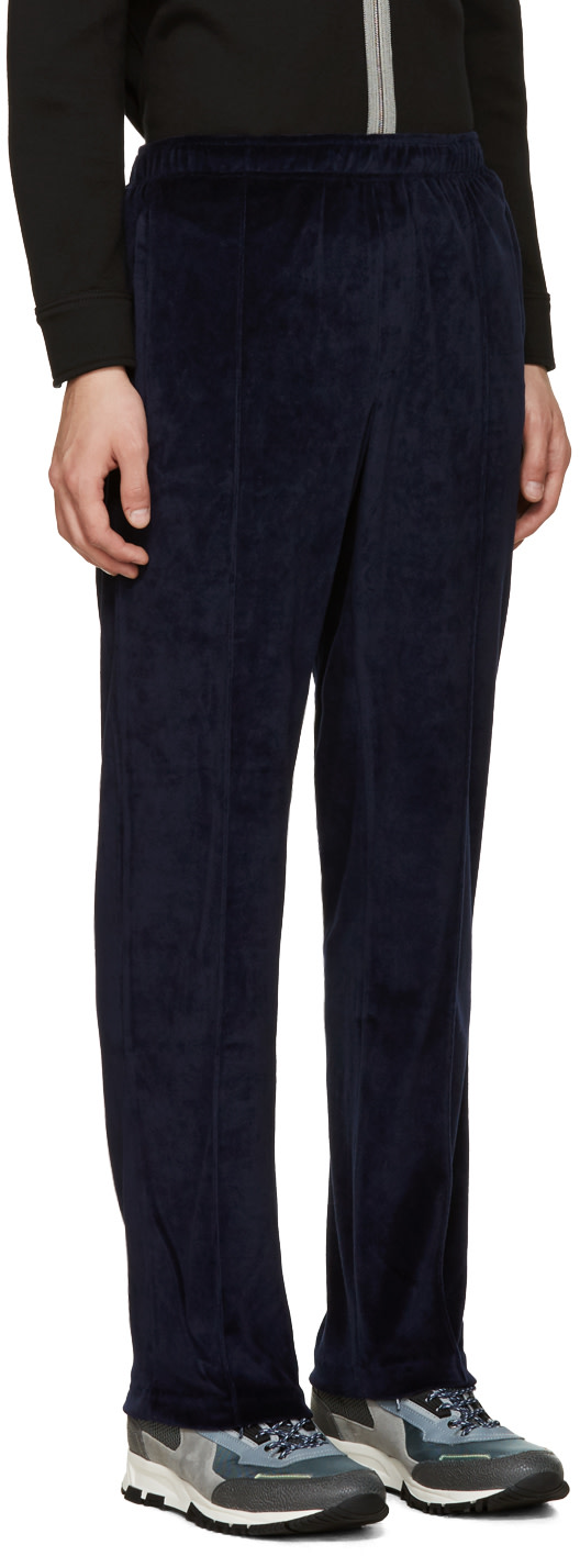 champion navy velour track pants