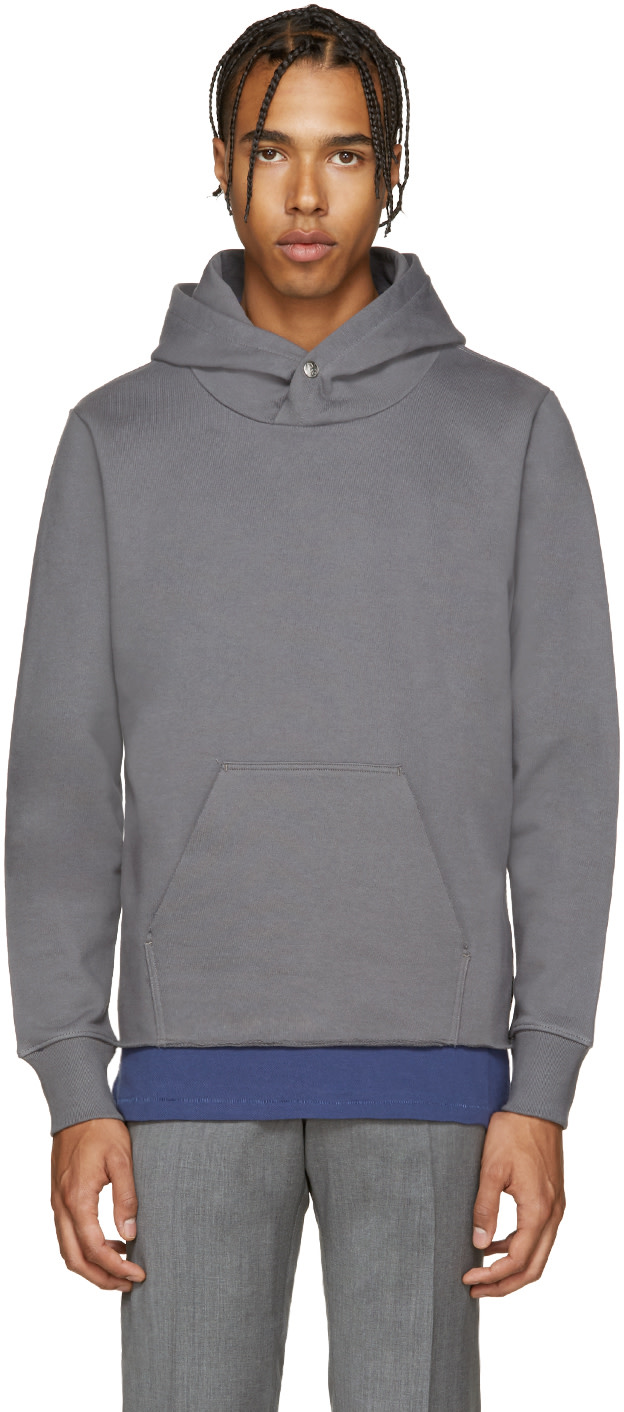 PS by Paul Smith: Grey French Terry Hoodie | SSENSE