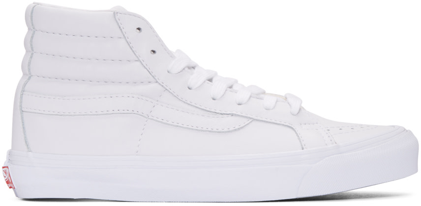 Vans - White OG Sk8-Hi LX Sneakers